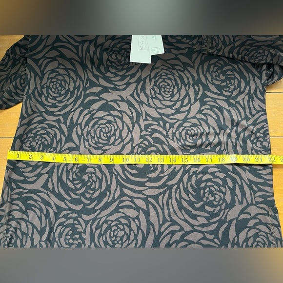 Masai Copenhagen Gretha Tunic Coffee Bean Brown Black Floral Modern Eco Friendly - Picture 17 of 17